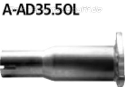 Bastuck Edelstahl Adapter auf Serie 35,5mm Opel Kadett C