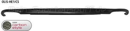 Bastuck Heckschürzeneinsatz Carbon-Optik für Doppel-Endrohre Opel Insignia Limousine