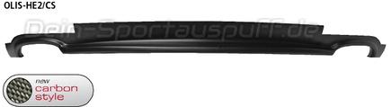 Bastuck Heckschürzeneinsatz Carbon-Optik für Doppel-Endrohre Opel Insignia Sports Tourer