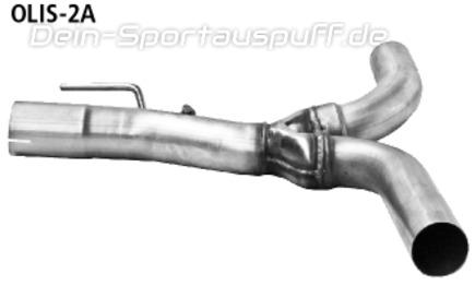 Bastuck Edelstahl Y-Verbindungsrohr hinten (für Duplex Anlagen) Opel Insignia Sports Tourer Allrad