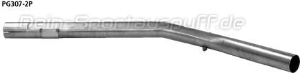 Bastuck Edelstahl Vorschalldämpfer-Ersatzrohr Peugeot 307 Coupe-Cabrio