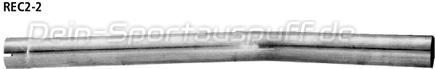 Bastuck Edelstahl Verbindungsrohr Renault Clio 2 1.2l