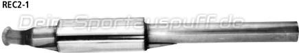 Bastuck Edelstahl Vorschalldämpfer Renault Clio 2 1.4l 1.6l 8V