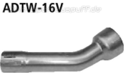 Bastuck Edelstahl Adapter Renault Twingo 1
