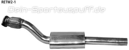 Bastuck Edelstahl Vorschalldämpfer Renault Wind 1.6l