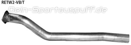 Bastuck Edelstahl Verbindungsrohr auf Serie Renault Wind 1.2l Turbo