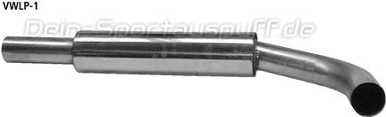 Bastuck Edelstahl Vorschalldämpfer Seat Arosa