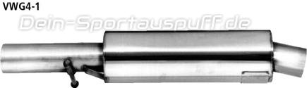 Bastuck Edelstahl Vorschalldämpfer Seat Leon 1M