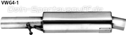Bastuck Edelstahl Vorschalldämpfer Skoda Octavia 1 inkl. RS