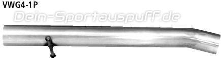 Bastuck Edelstahl Vorschalldämpfer-Ersatzrohr Skoda Octavia 1 inkl. RS