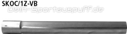 Bastuck Edelstahl Verbindungsrohr Skoda Octavia 2 1Z u. Combi