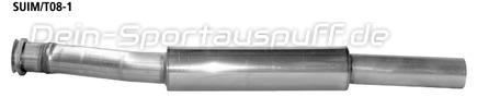 Bastuck Edelstahl Vorschalldämpfer Subaru WRX STI Stufenheck ab Bj.11