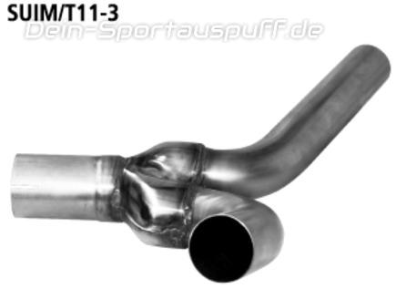 Bastuck Edelstahl Y-Verbindungsrohr (für Duplex Anlagen) Subaru WRX STI Stufenheck ab Bj.11