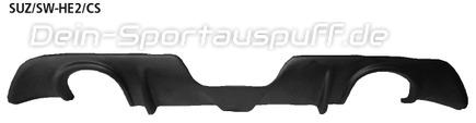 Bastuck Heckschürzeneinsatz Carbon-Optik für Einfach-Endrohr Suzuki Swift Typ EZ MZ ab Bj. 2008