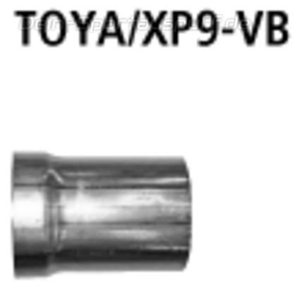 Bastuck Edelstahl Verbindungsrohr auf Kat Toyota Yaris Typ XP9 inkl. TS