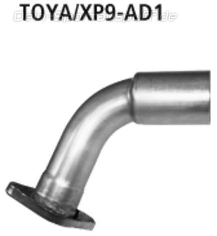 Bastuck Edelstahl Adapter Toyota Yaris Typ XP9 inkl. TS