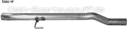 Bastuck Edelstahl Vorschalldämpfer-Ersatzrohr (für einseitge Anlagen) Toyota Avensis T27