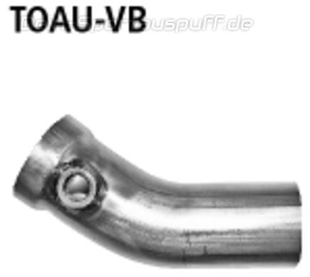 Bastuck Edelstahl Verbindungsrohr (für Duplex Anlagen) Toyota Verso 3 ESD LH+RH ab Bj. 2009