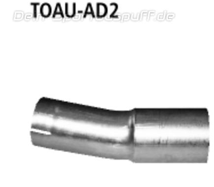 Bastuck Edelstahl Adapter ohne Flansch (für Duplex Anlagen) Toyota Verso 3 ESD LH+RH ab Bj. 2009