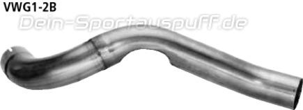 Bastuck Edelstahl Verbindungsrohr Volkswagen Golf 1 Cabrio ab Bj.84