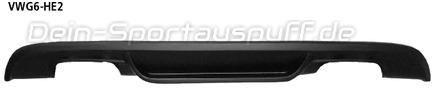 Bastuck Heckschürzeneinsatz für Doppel-Endrohre Volkswagen Golf 6 GTI + Edition 35