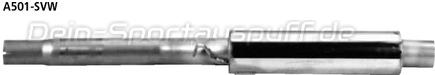Bastuck Edelstahl Vorschalldämpfer Volkswagen Polo 86 u. 86C
