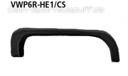 Bastuck Endrohreinfassung Carbon-Optik für Heckschürze Volkswagen Polo 6R Benziner