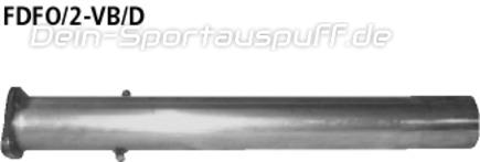 Bastuck Edelstahl Verbindungsrohr Volvo S40 u. V50 4 Zylinder Diesel mit DPF