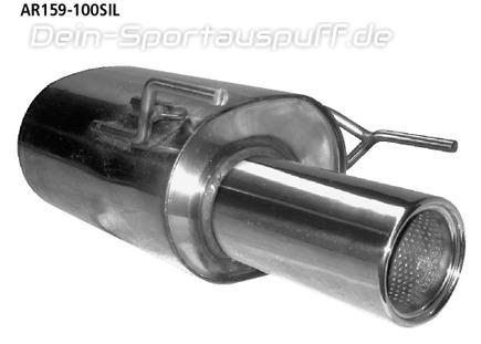 Bastuck Edelstahl Duplex Sportauspuff-Komplettanlage ab Kat Alfa Romeo 159 Frontantrieb je 100mm rund eingerollt gerade mit Absorber