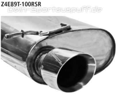 Bastuck Edelstahl Duplex Sportauspuff inkl. Verbindungsrohr BMW Z4 E89 Bi-Turbo sDrive35i u. 35is je 100mm rund scharf abgeschrägt ohne Absorber