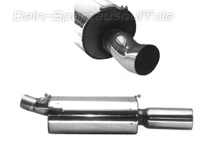 Bastuck Edelstahl Sportauspuff inkl. Verbindungsrohr Ford KA I RBT 85mm DTM rund scharf gerade ohne Absorber