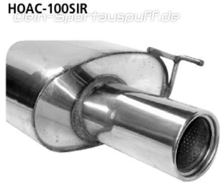 Bastuck Edelstahl Sportauspuff-Komplettanlage ab Kat Honda Accord CL7 2.0l 100mm rund eingerollt gerade mit Absorber