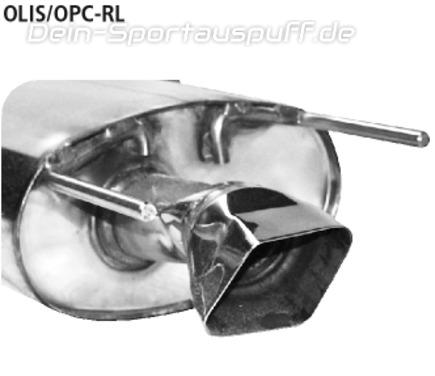 Bastuck Edelstahl Duplex Racing-Komplettanlage ab Kat Opel Insignia OPC Limousine je 100x60mm rautenförmig scharf gerade ohne Absorber