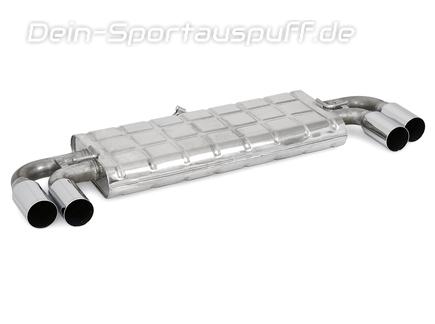 Eisenmann Edelstahl Duplex Sportauspuff Audi TT 8J Coupe u. Roadster je 2x83mm rund scharf gerade versetzt