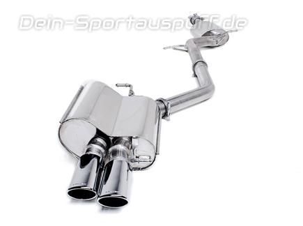 Eisenmann Edelstahl Komplettanlage ab Kat Audi A5 B8 Coupe inkl. Quattro Typ 8T 2.0 TFSI 2x83mm rund scharf gerade