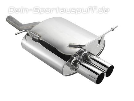 Eisenmann Edelstahl Sportauspuff BMW 3er E36 Compact 318ti 2x70mm rund scharf gerade