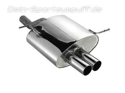 Eisenmann Edelstahl Sportauspuff BMW 3er E36 Compact 323ti ab Bj.00 2x70mm rund scharf gerade
