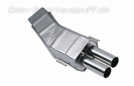 Eisenmann Edelstahl Sportauspuff BMW 5er E34 Limo & Touring 530i 535i 2x70mm rund scharf gerade