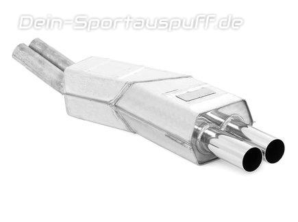 Eisenmann Edelstahl Sportauspuff BMW 5er E34 Limo & Touring 540i 2x70mm rund scharf gerade