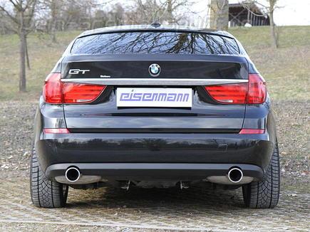 Eisenmann Edelstahl Duplex Sportauspuff BMW 5er F07 GT u. F10 Limo 535d je 1x90mm rund eingerollt gerade