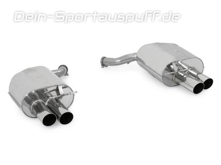 Eisenmann Edelstahl Duplex Sportauspuff BMW 6er E63 E64 Coupe Cabrio 645Ci je 2x83mm rund scharf abgeschrägt