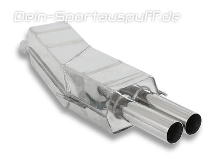 Eisenmann Edelstahl Sportauspuff BMW 7er E32 750i 2x70mm rund scharf gerade