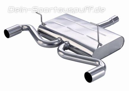 Eisenmann Edelstahl Duplex Sportauspuff MINI R52 One u. Cooper Cabrio je 1x70mm rund scharf gerade