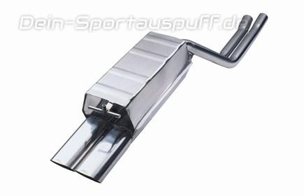 Eisenmann Edelstahl Sportauspuff Mercedes S-Klasse W140 Limousine u. Coupe 2x83mm rund scharf abgeschrägt