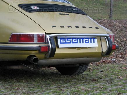 Eisenmann Edelstahl Sportauspuff Porsche 911 Ur-Modell (Baujahr 1965 - 1974) 1x60mm rund scharf gerade