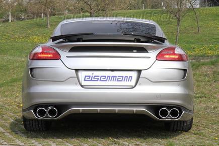 Eisenmann Edelstahl Duplex Sportauspuff Porsche Panamera inkl. 4, 4S u. Turbo je 2x100mm rund eingerollt gerade