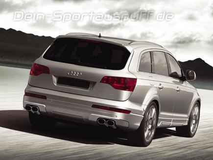 Eisenmann Edelstahl Duplex Sportauspuff RACE-Version Audi Q7 je 2x120x77mm oval eingerollt abgeschrägt ohne Absorber