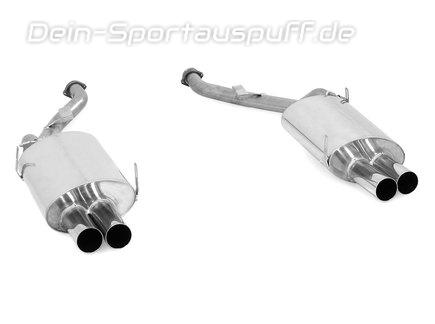 Eisenmann Edelstahl Duplex Sportauspuff inkl. Verbindungsrohr RACE-Version BMW Z3 M je 2x76mm rund scharf gerade