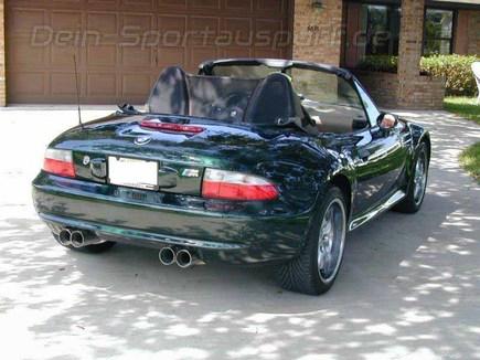 Eisenmann Edelstahl Duplex Sportauspuff inkl. Verbindungsrohr RACE-Version BMW Z3 M je 2x83mm rund scharf gerade
