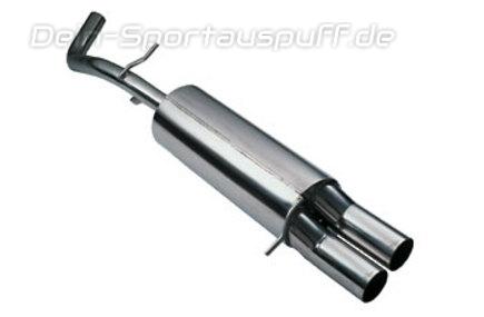 Eisenmann Komplettanlage ab Kat Audi A3 Typ 8L 2x70mm rund scharf gerade